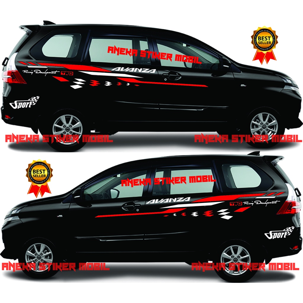 Jual Stiker Mobil Avanza Aksesoris Body Mobil Avanza Cuting Sticker