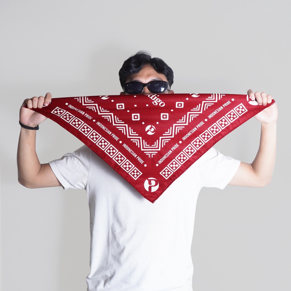 Jual Prodigo Slayer Bandana Ulos Motif 1 Paisley Scarf Syal Ikat Kepala Masker Penutup 