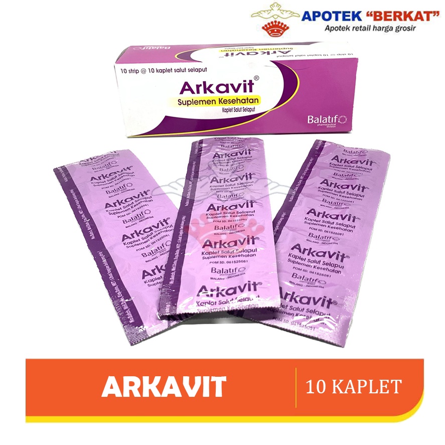 Jual ARKAVIT STRIP X 10 KAPLET MULTIVITAMIN / VITAMIN B | Shopee Indonesia