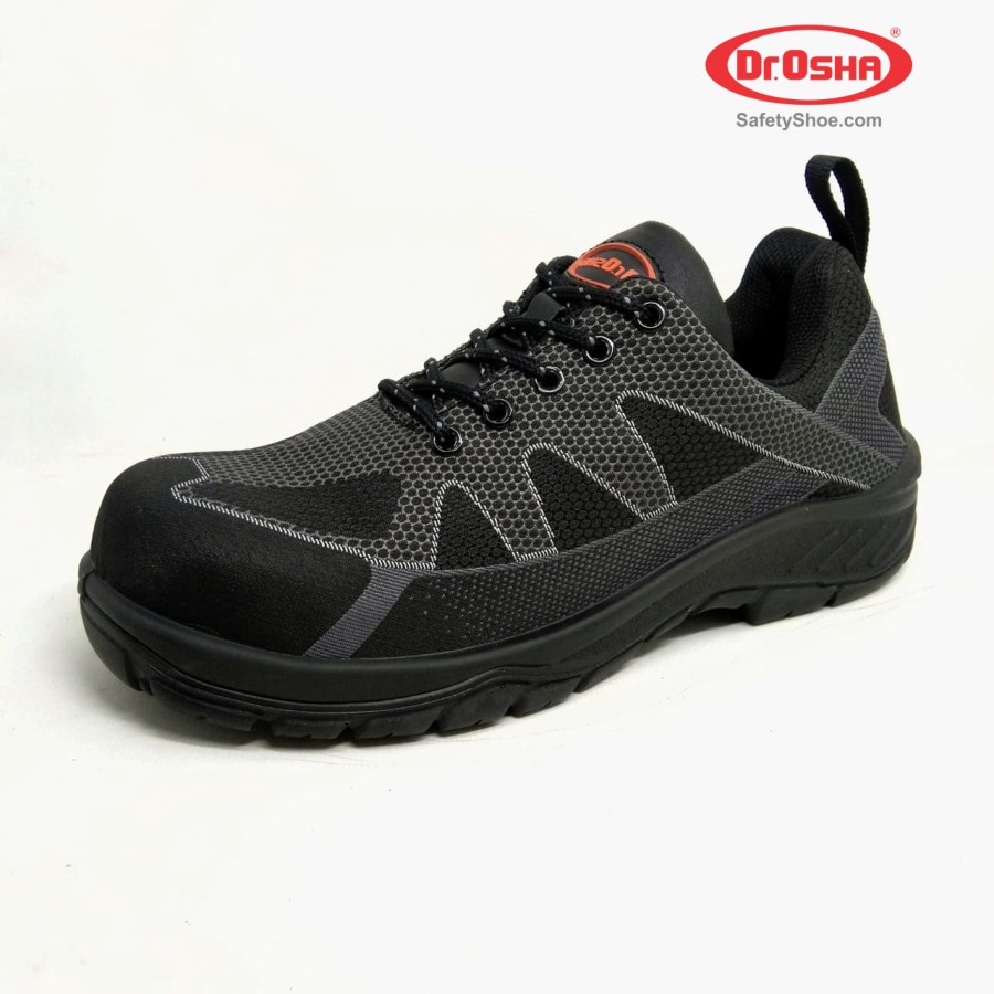 Jual Dr.OSHA Safety Shoes Sepatu = 3107 S1 Wolfar Lace Up Black
