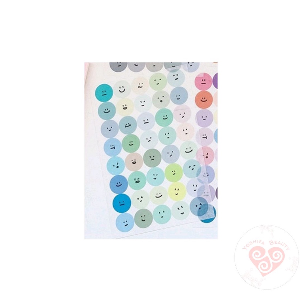 Jual Smiley Face Sticker | Emoji Sticker Deco Jurnal Diary Scrapbook ...