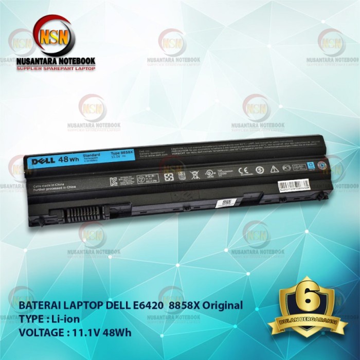 Batteria originale per Dell Latitude E5420, E5430, E5520, E5530 E6120, E6420, E6430, E6520