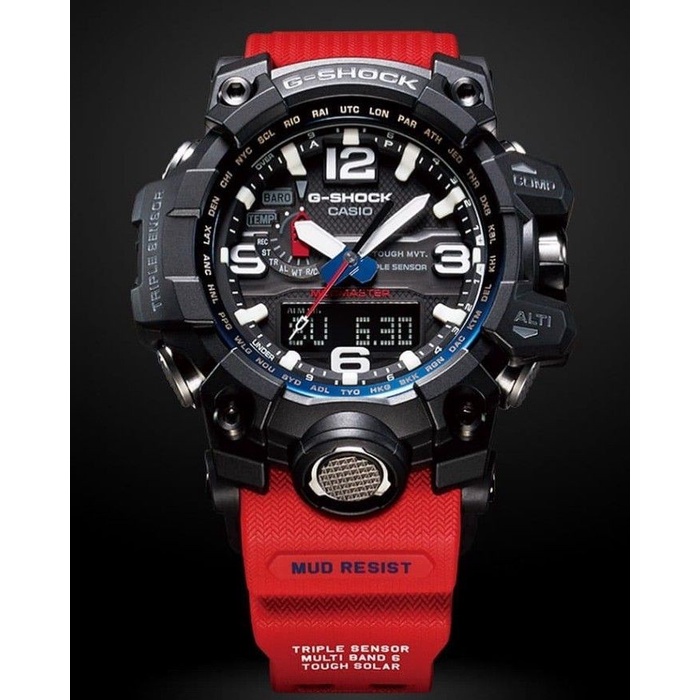 Jual Jam Tangan Pria Casio G Shock GWG 1000 RD Mudmaster Red Shopee Indonesia