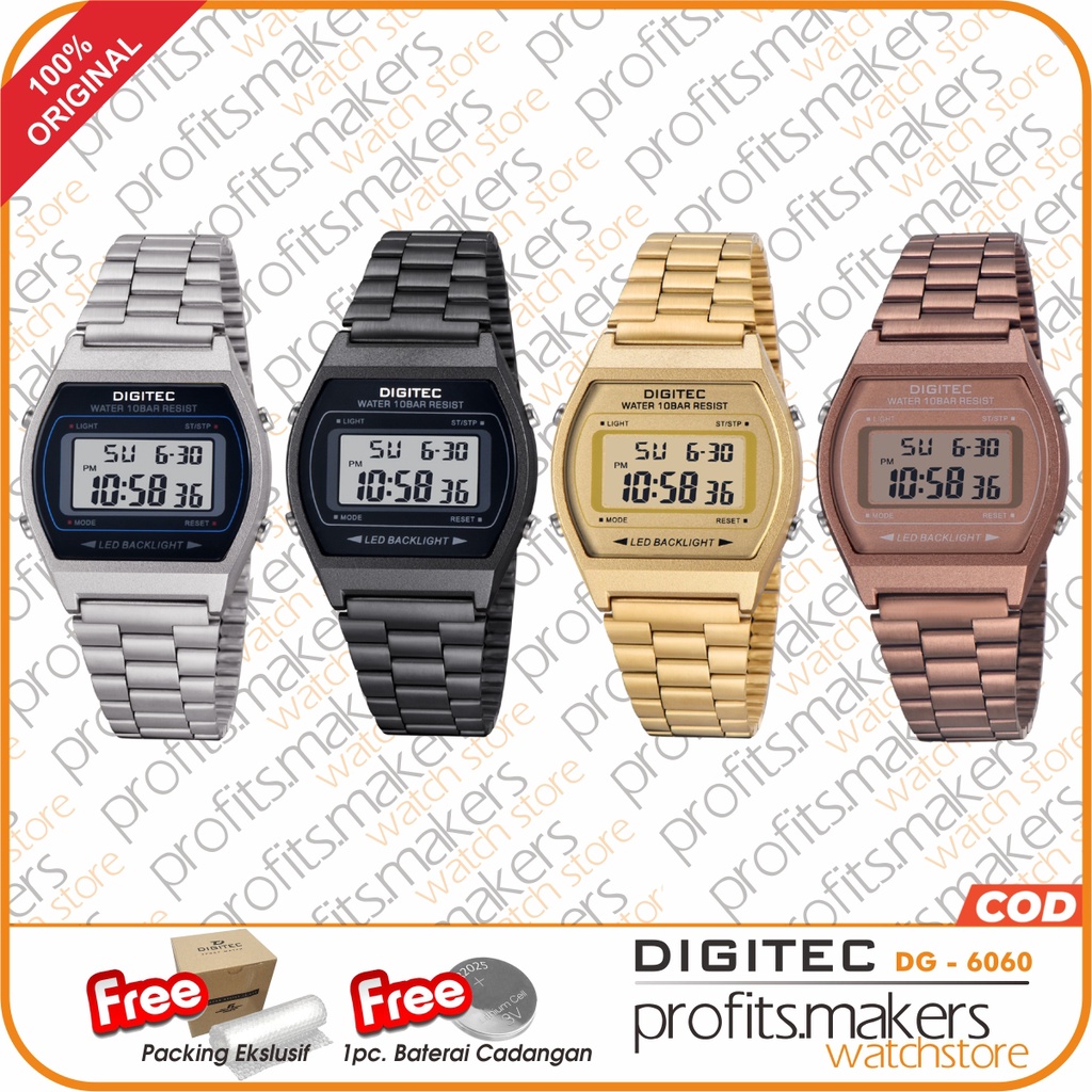 Jual DIGITEC DG 6060 R / DG-6060R / DG6060 R Watch Jam Tangan ORIGINAL ...