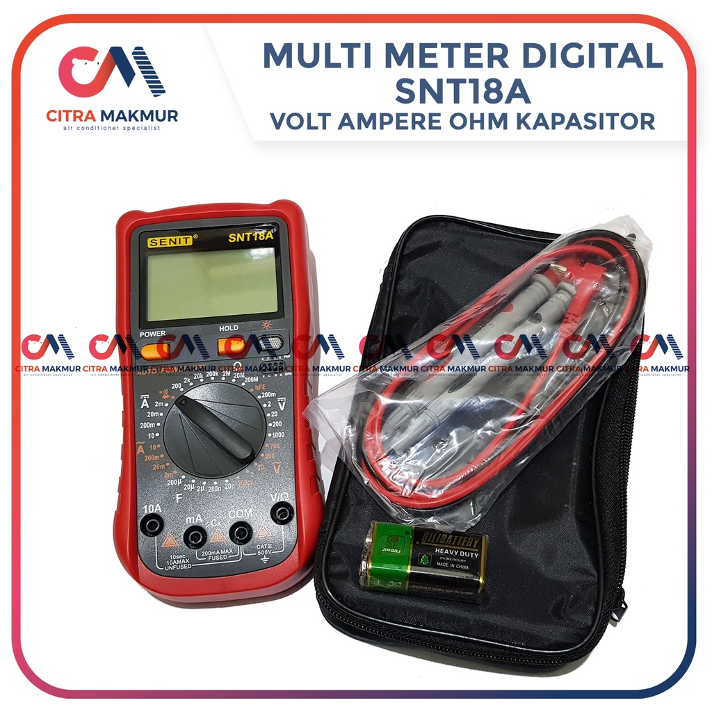 Jual Digital Multimeter Alat Ukur Listrik Setrum Tester Capacitor ...