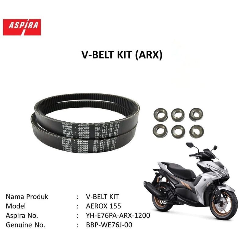 Jual Paket Vbelt Van Belt V Belt Kit Roller Motor Yamaha Aerox