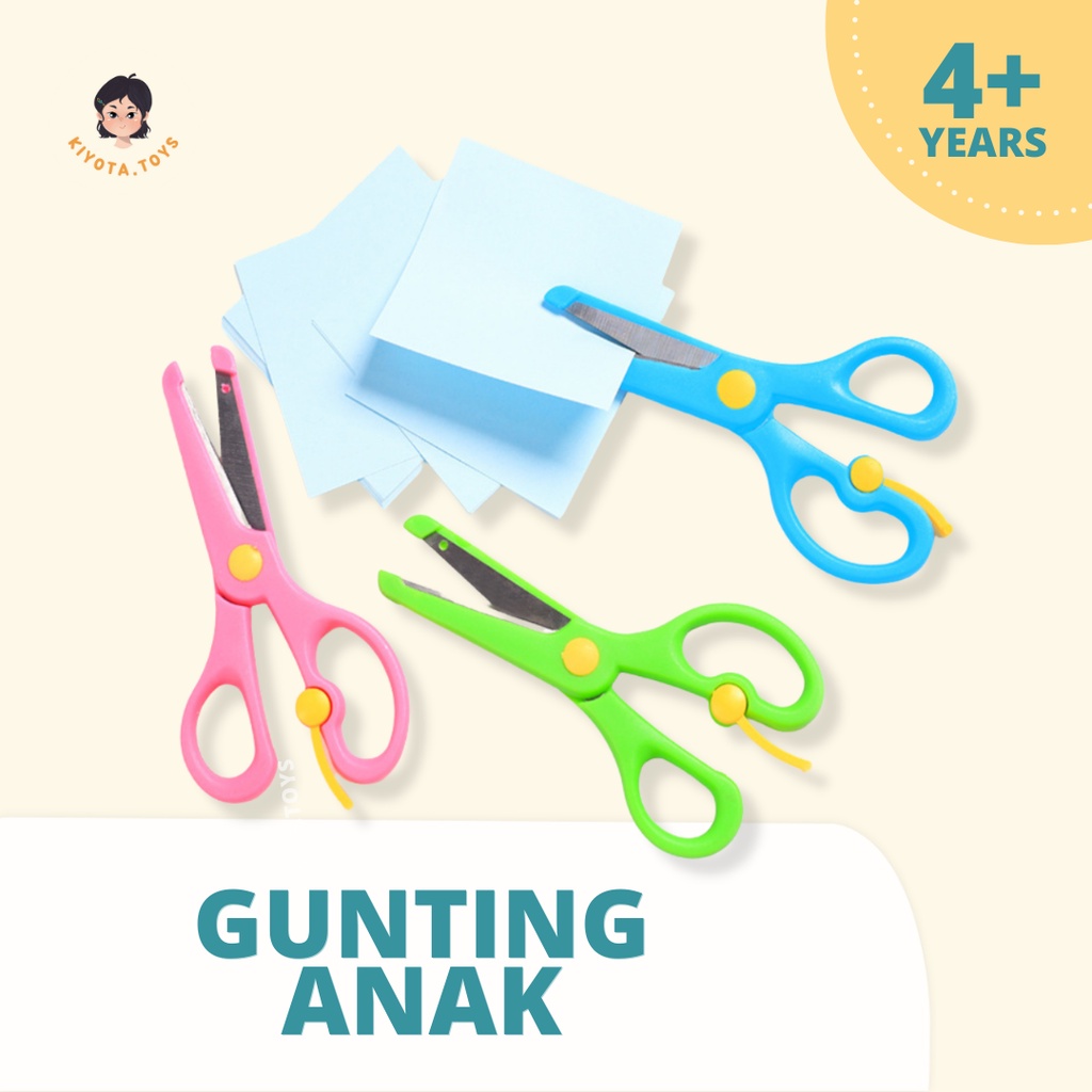 Jual Gunting Anak Tk Paud Aman / Gunting Kertas Kecil Ujung Tumpul ...