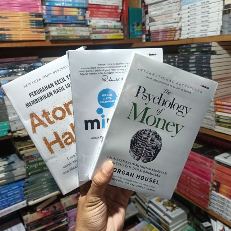 Jual Paket 3 Buku ATOMIC HABITS-MINDSET-PSYCHOLOGY OF MONEY / PB ...