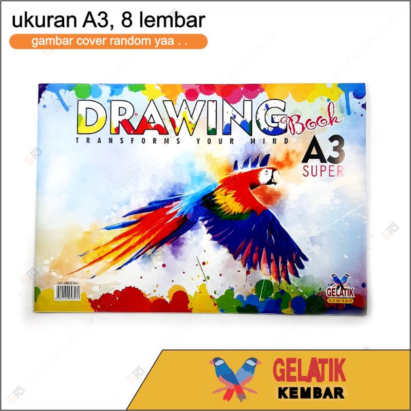 Jual Buku Gambar Gelatik Kembar Ukuran A3 Shopee Indonesia 0146