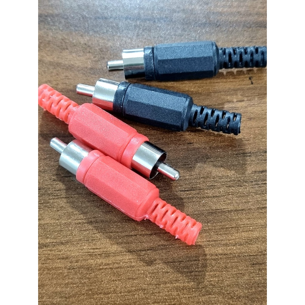 Jual KONEKTOR JACK AUDIO-RCA PVC/ JACK RCA PVC - Harga Per 1 pasang ...