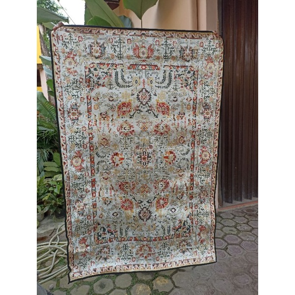 Jual karpet lantai polyester silk import ukuran 100*150cm / rug ...