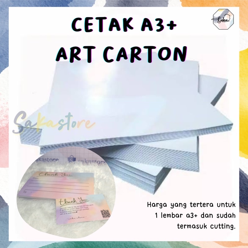 Jual Cetak Art Carton A3 [32x48cm] Shopee Indonesia