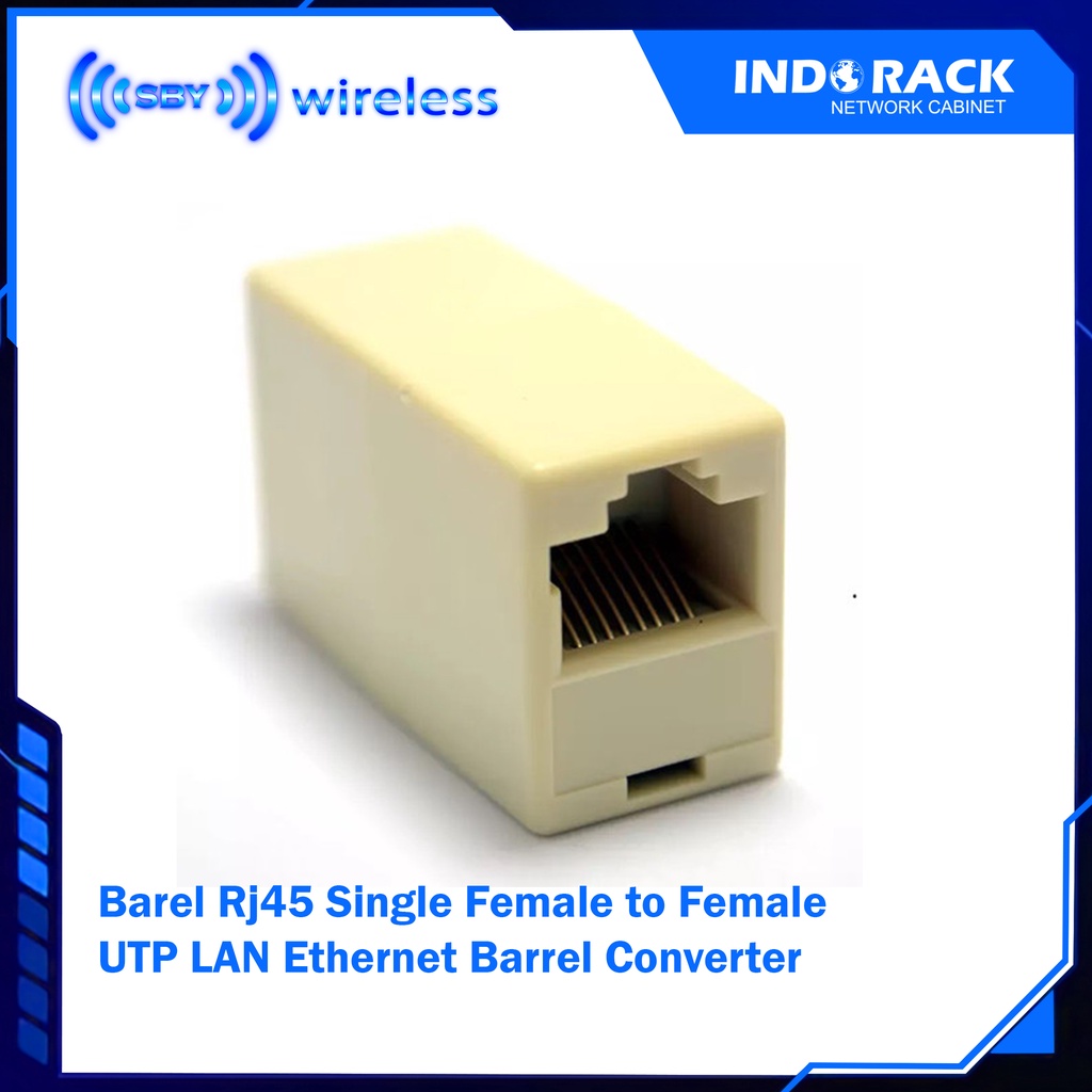 Jual Barel Rj45 Single Female to Female UTP LAN Ethernet Barrel ...