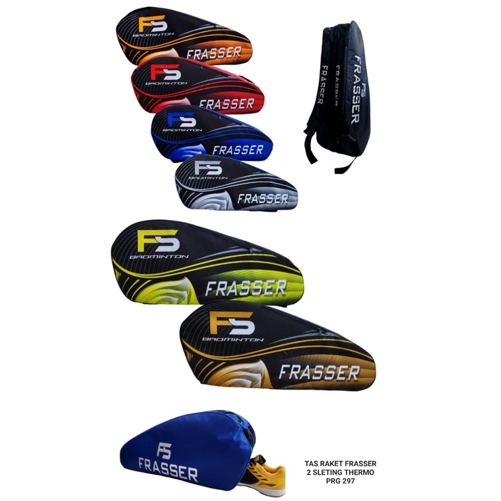Jual Frasser Tas Raket Bulutangkis Badminton Frasser 2 Sleting Thermo ...