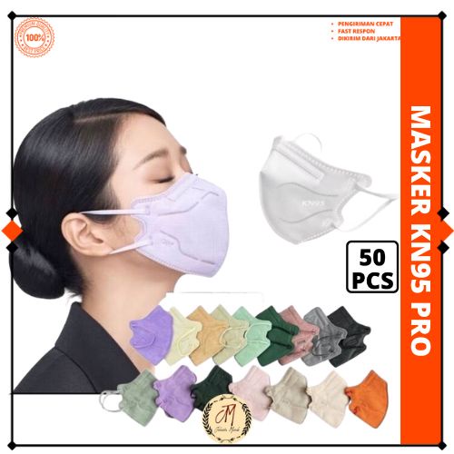 Jual Masker KN95 Pro 5Ply Isi 50 Pcs Warna Earloop JMH | Shopee Indonesia