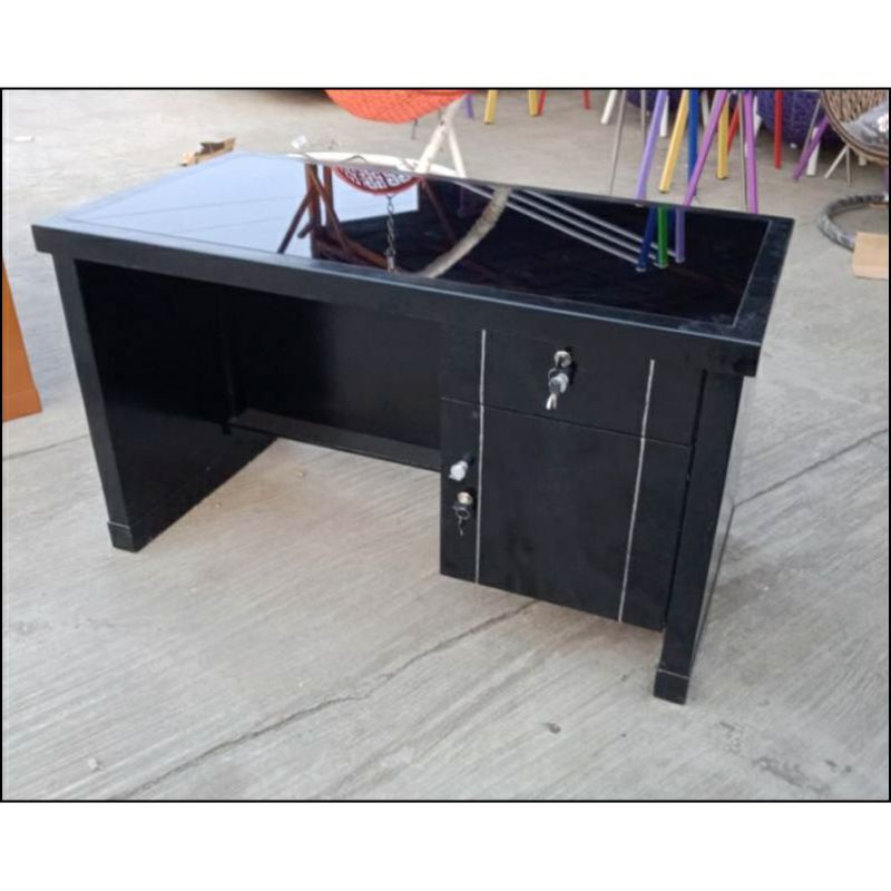 Jual Meja kantor kayu meja tulis meja kerja 1/2biro | Shopee Indonesia