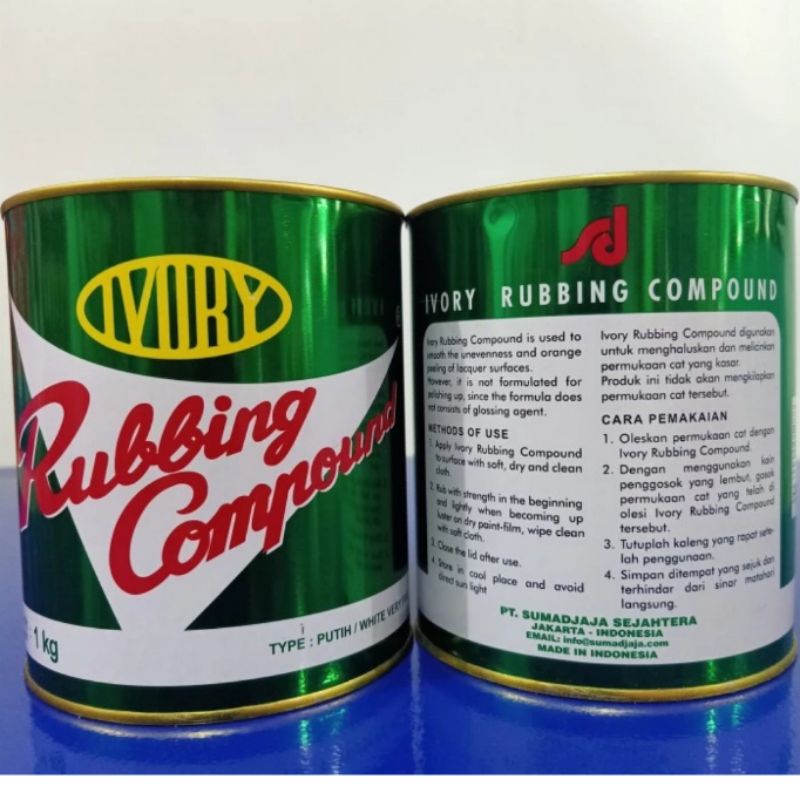 Jual KOMPON IVORY RUBBING 1KG (MERAH & PUTIH) | Shopee Indonesia