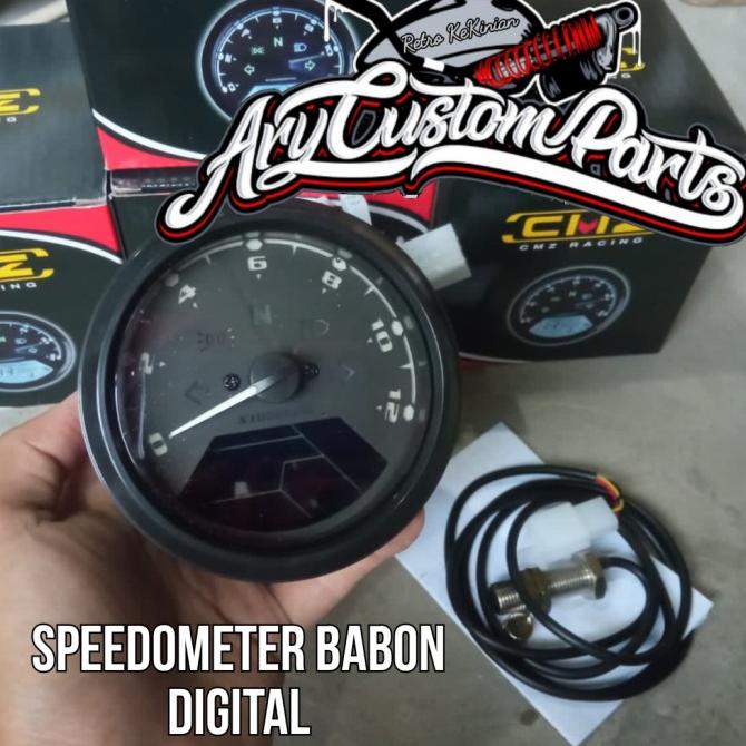 Jual Spidometer Speedometer Digital Custom Caferacer Scrambler Bober
