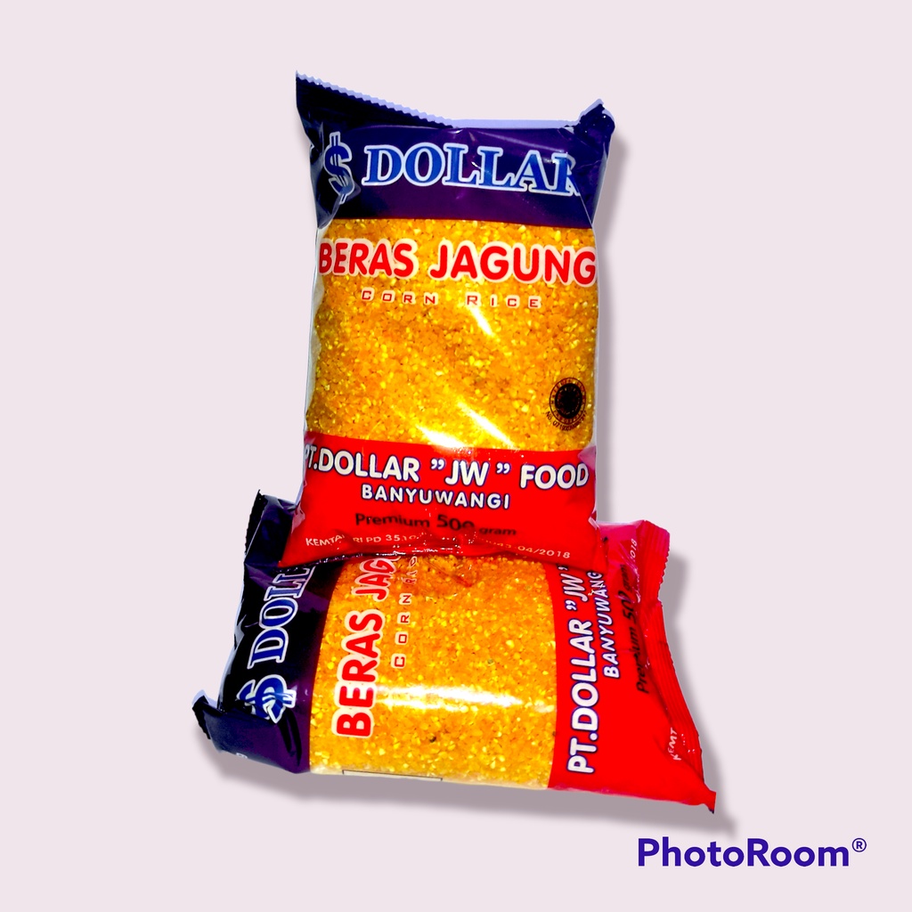 Jual BERAS JAGUNG / CORN RICE MERK DOLLAR 500 GRAM | Shopee Indonesia
