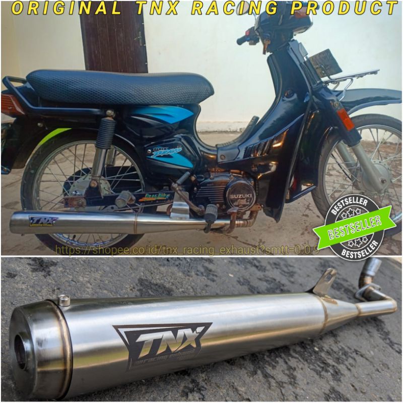 Jual Knalpot Suzuki Bravo RC100 RC80 Standar Racing Stainless TNX ...