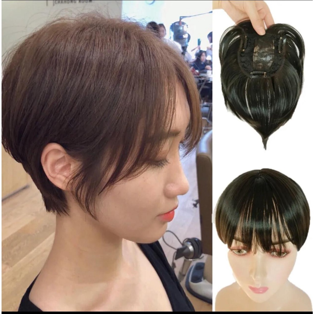 Jual hairclip poni tebal penebal rambut tebal wig poni penebal rambut ...