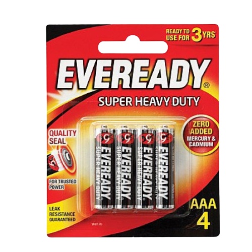 Jual Batre Eveready AAA A3 Hitam Isi 4 1,5 volt R6 1215 Original Murah ...