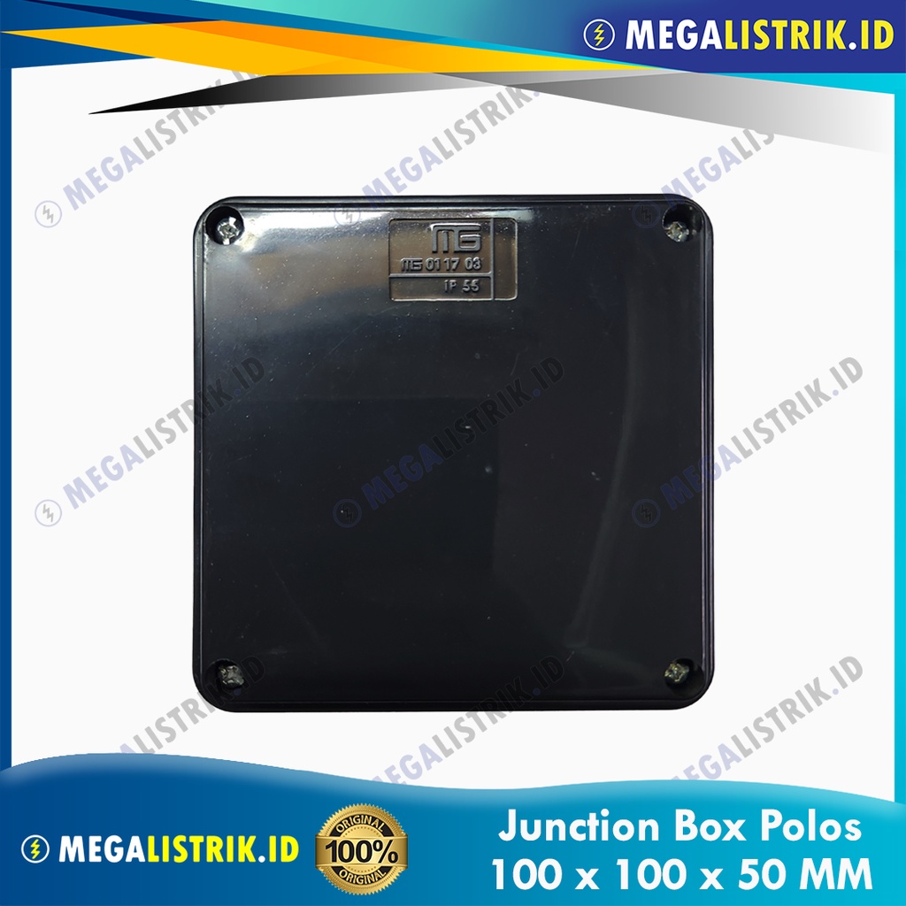 Jual MG JUNCTION BOX 100X100X50 POLOS HITAM / DURADUS 100 X 100 X 50 MM ...