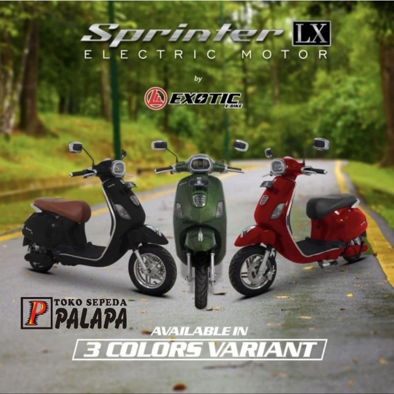 Jual Sepeda Motor Listrik Exotic Sprinter Lx Ebike Emotor Shopee Indonesia