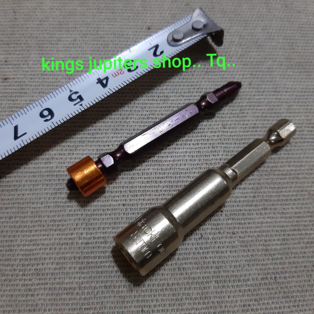 Jual KUAT Mata magnetic RUFING 8MM X 65MM ruping ruving obeng angin PH2 ...