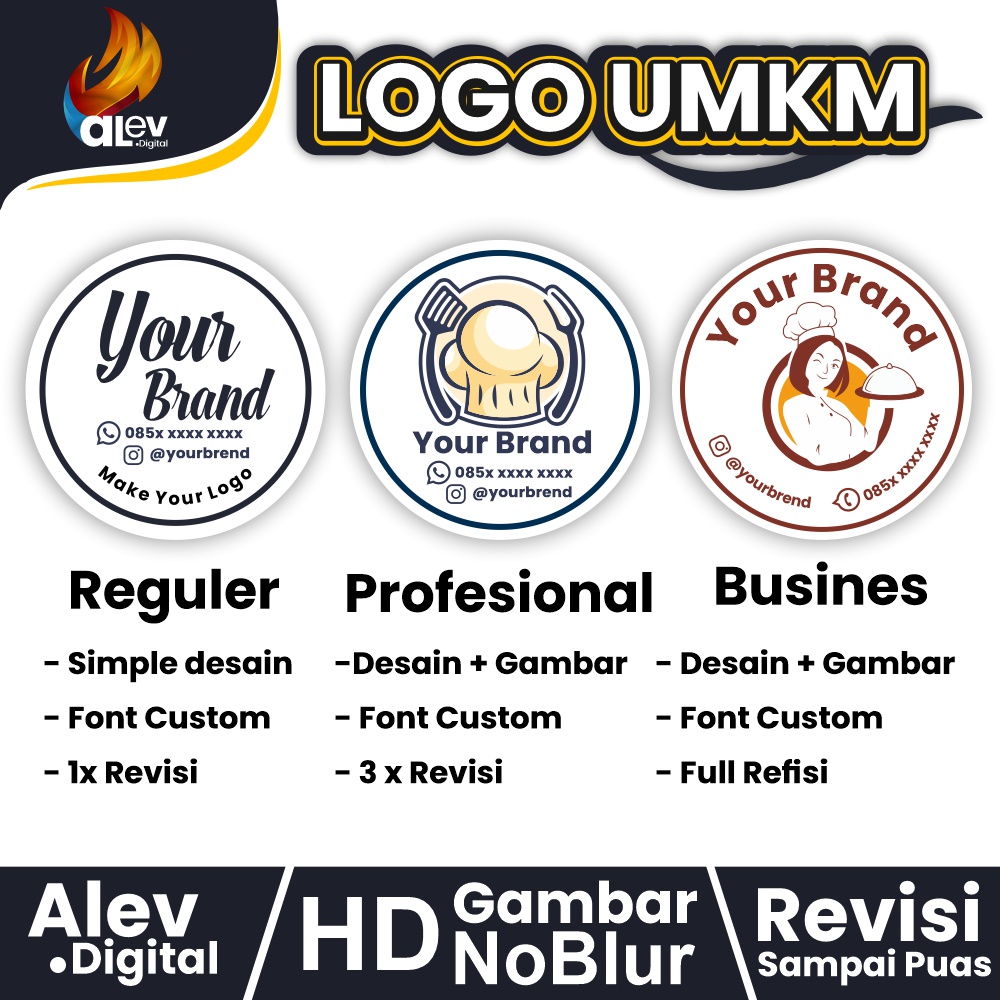 Jual logo umkm, Jasa design Logo, Banner, seragam, Mockup, kemasan