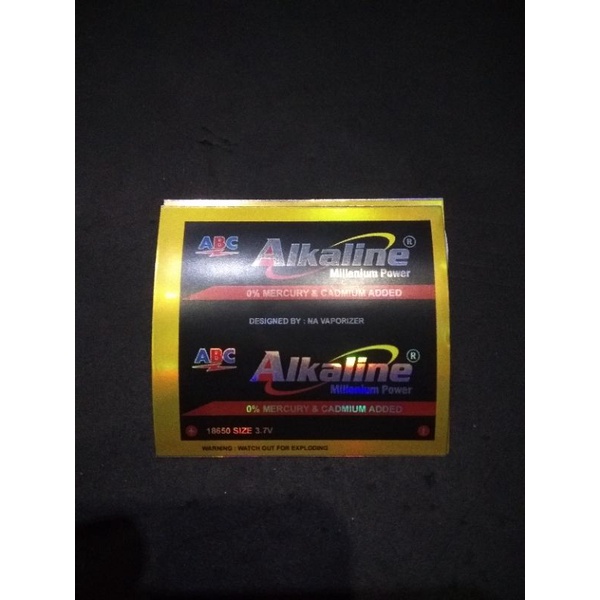 Jual stiker wrap baterai 18650 custom | battery wrap | Shopee Indonesia