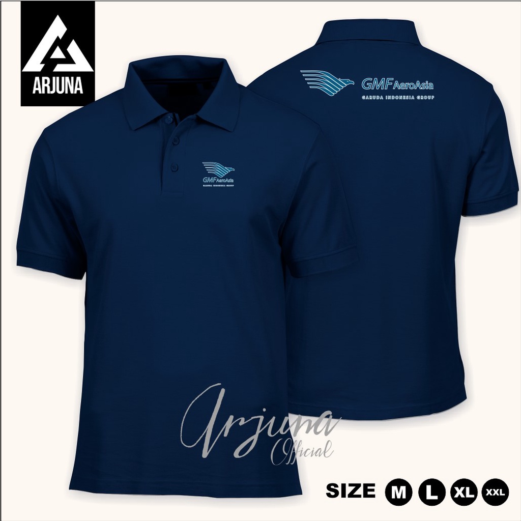 Jual Baju Kaos Polo Shirt Gmf Aeroasia Poloshirt Gmf Aero Asia Baju Maskapai Penerbangan