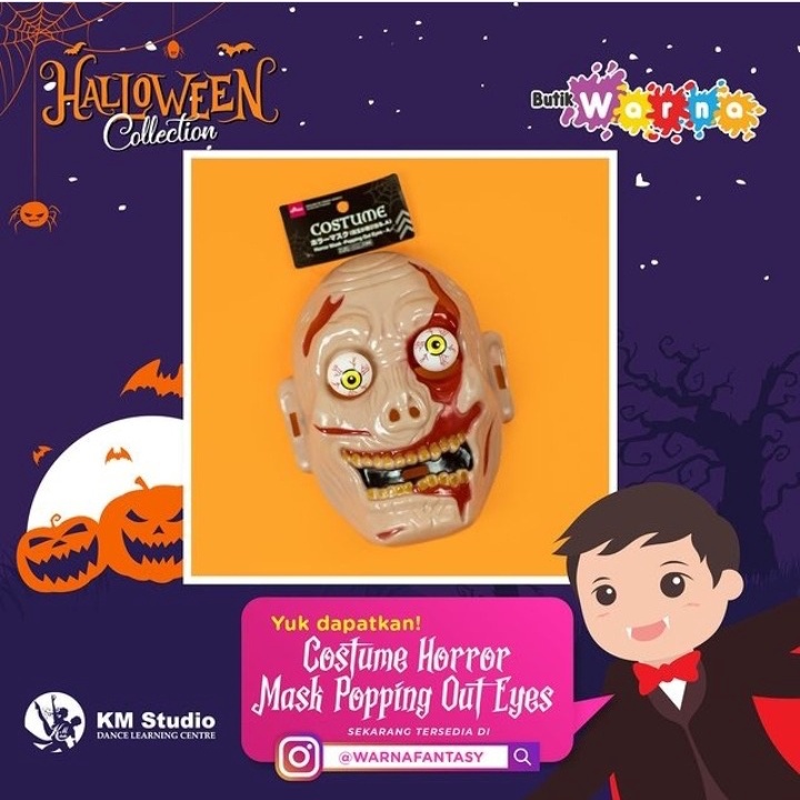 Jual Topeng Hantu/Topeng Helloween Seram/Topeng Pesta Horror/Topeng ...