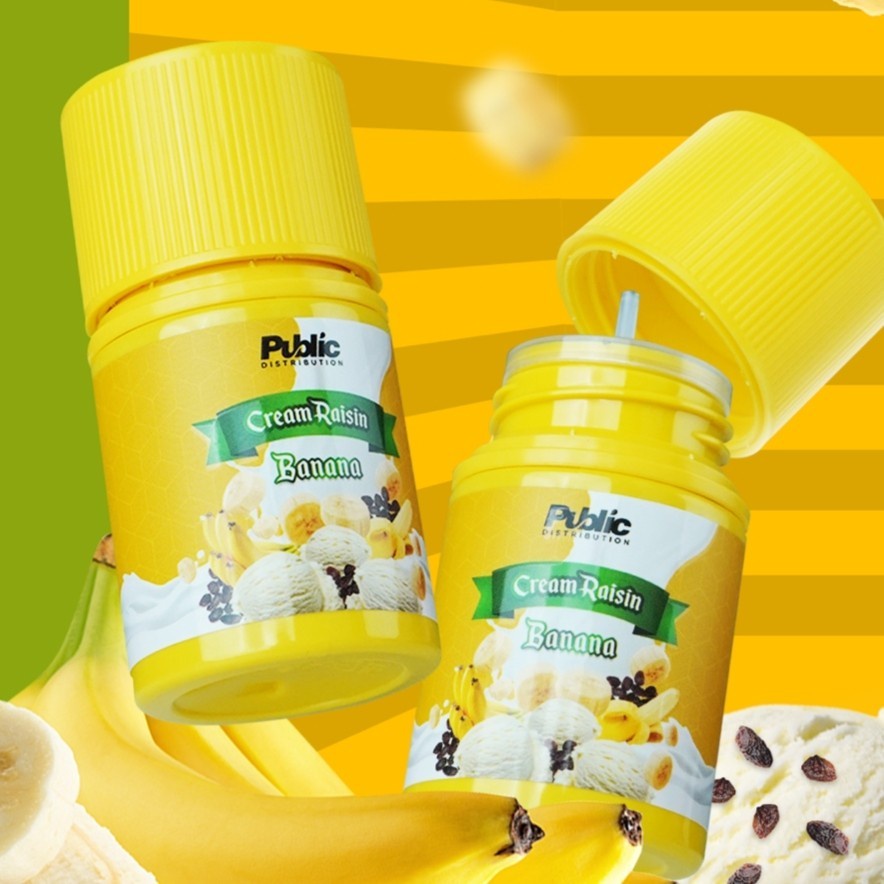 Jual CREAM RAISIN BANANA FREEBASE 60ML LIQUID FREEBASE CREAM RAISIN ...
