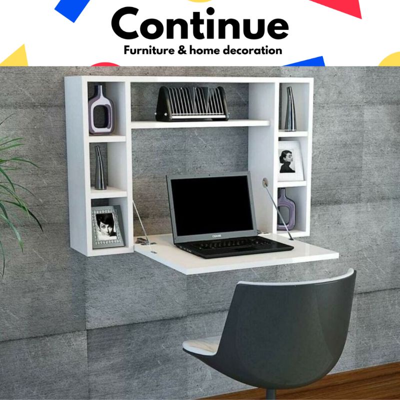 Jual MEJA KOMPUTER MEJA DINDING LIPAT RAK MEJA MEJA LAPTOP | Shopee ...