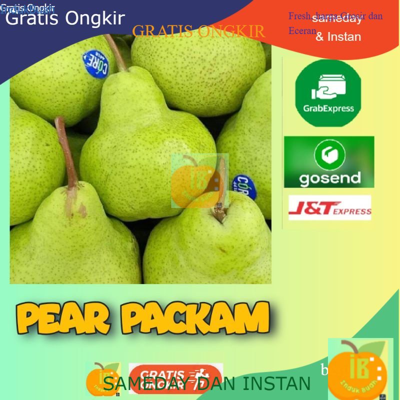 Jual Indukbuah buah Pear Packam Pir Pakam Pir Hijau 1kg | Shopee Indonesia