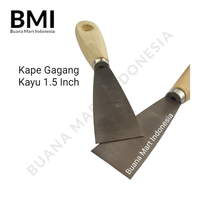 Jual Kape Gagang Kayu 1.5 Inch | Kape Besi Scrapper | Scrap | Kapi ...