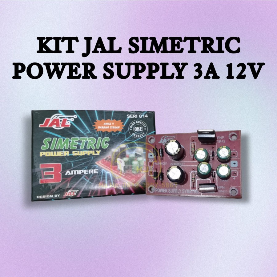Jual KIT JAL PSU SYMETRIS 12V kit power supply simetris symetric 12