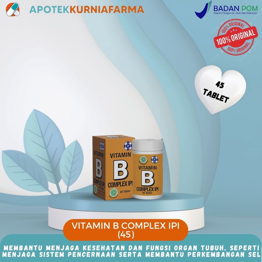 Jual Vitamin B Complex IPI (isi 45) | Shopee Indonesia