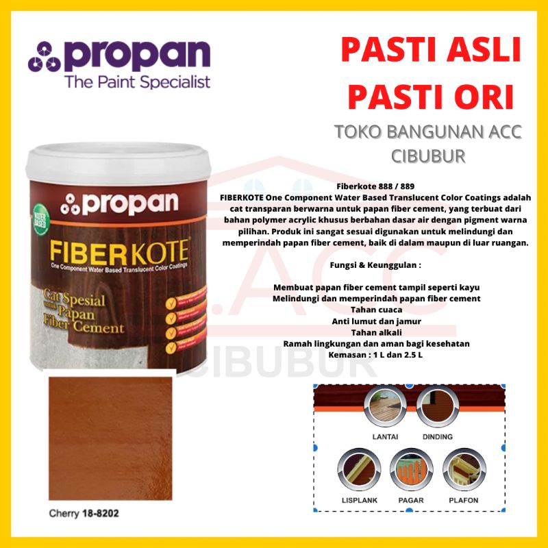 Jual Propan Fiberkote Cat Conwood Grc Cherry Gloss Dop Shopee Indonesia 1780