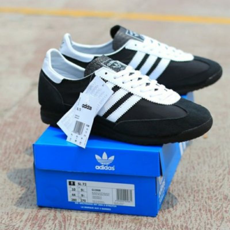 Jual Adidas SL 72 Black White Original Bnwb Sneakers Pria | Shopee ...