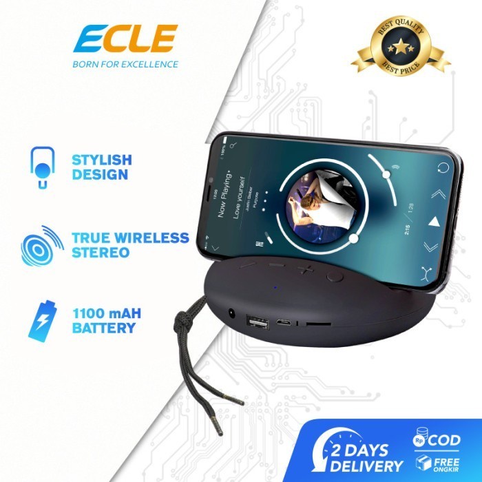 Jual Speaker Bluetooth Wireless Ecle Mini Portable Super Bass Stereo ...
