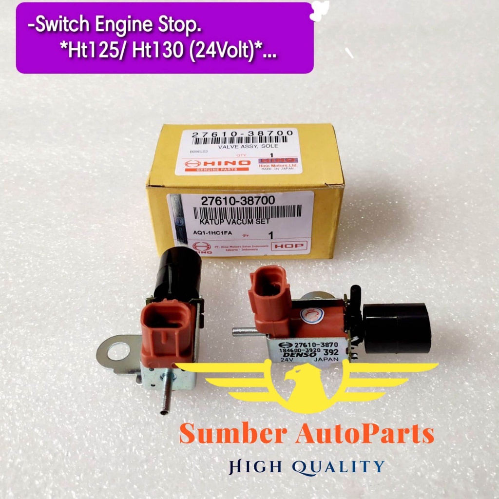Jual SWITCH ENGINE STOP SWITCH PEMBUNUH MESIN 24VOLT TOYOTA DYNA SAURUS