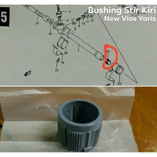 Jual Bush Rack Steer Bos Stir Power Steering Yaris New Vios | Shopee ...