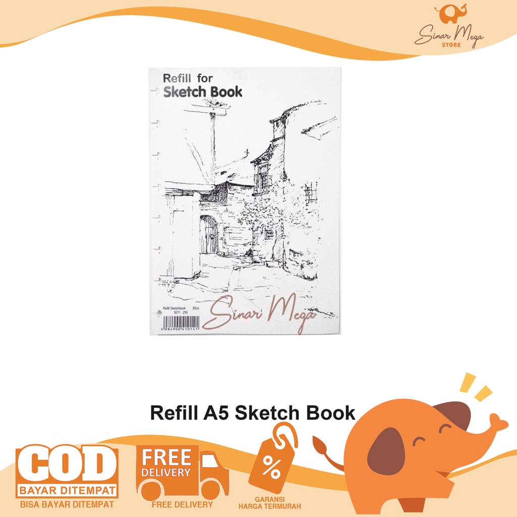 Lyra Sketch Book A4 30 LEMBAR /Sketchbook Buku Sketsa – SInar Mega Store