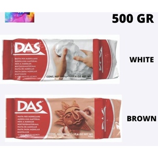 DAS Italy WHITE Modeling CLAY Air Hardening 500gr 1.1lb Supple Dermato  tested