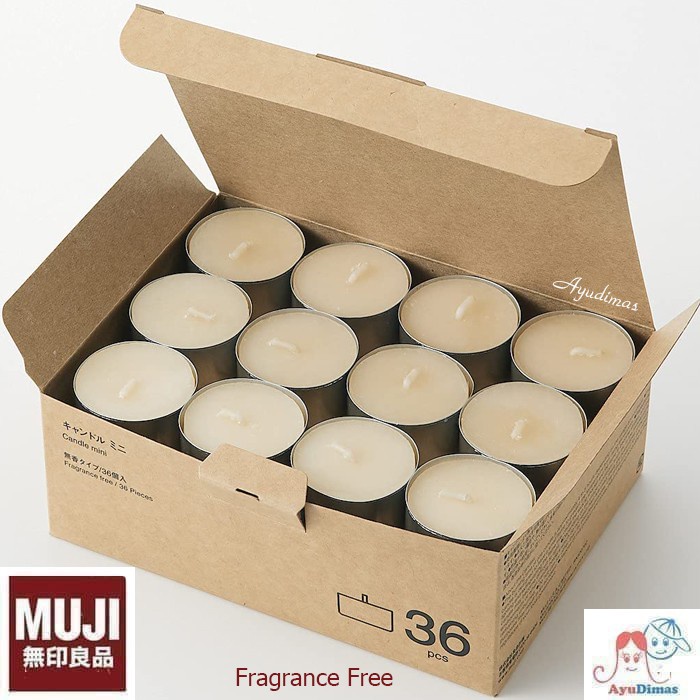 Jual Muji Mini Candles Set 36 Pieces Fragrance Free - Lilin | Shopee ...