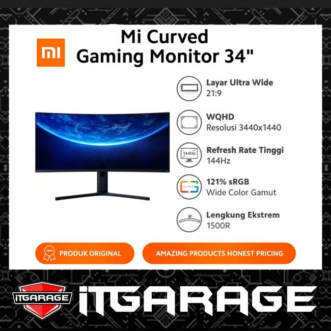 Jual Mi Curved Gaming Monitor 34
