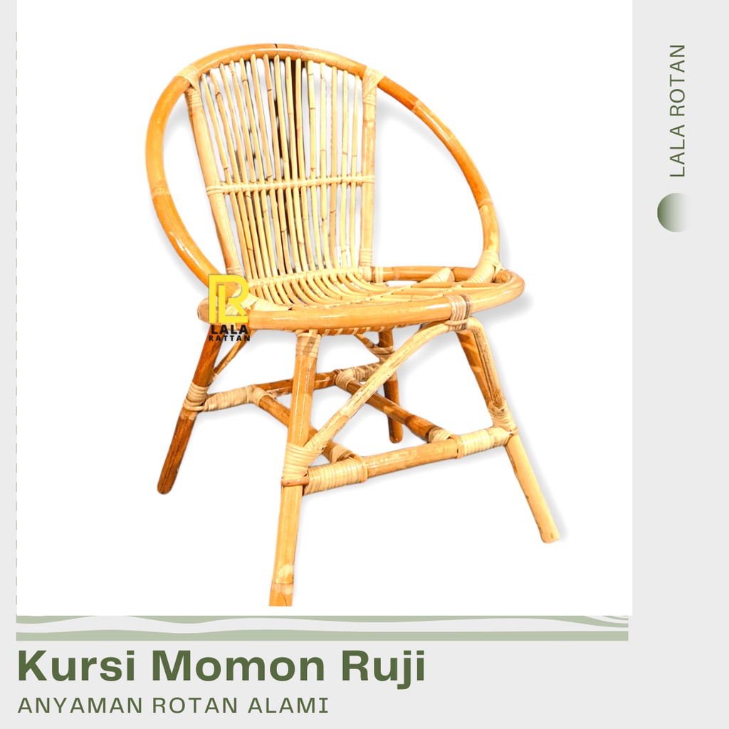 Jual Kursi Teras Momon Ruji Rotan Alami Kursi Rotan Teras Kursi Tamu Rotan Asli Finishing 1314