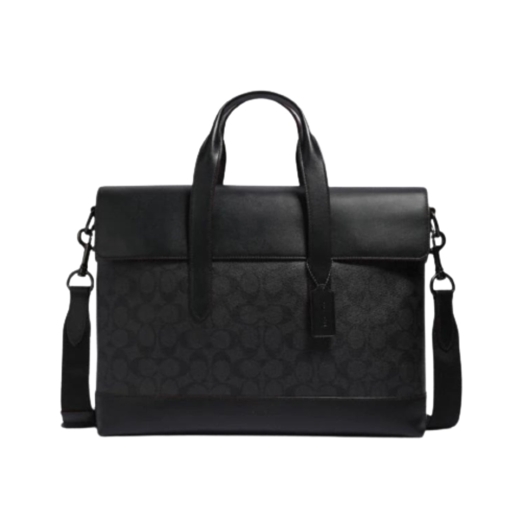 Jual Coach Hamilton Portfolio Brief In Signature Canvas Laptop (F77858